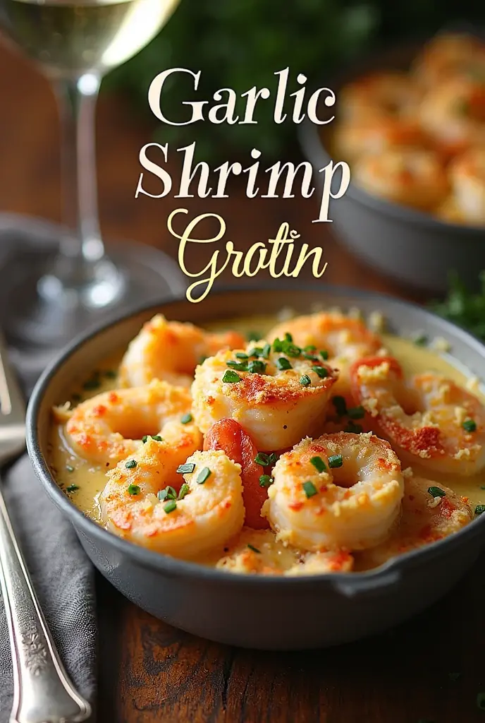 Garlic Shrimp Gratin
