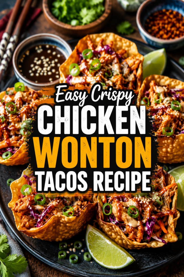 Chicken Wonton Tacos