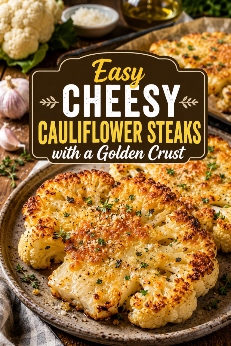 Cheesy Cauliflower Steaks
