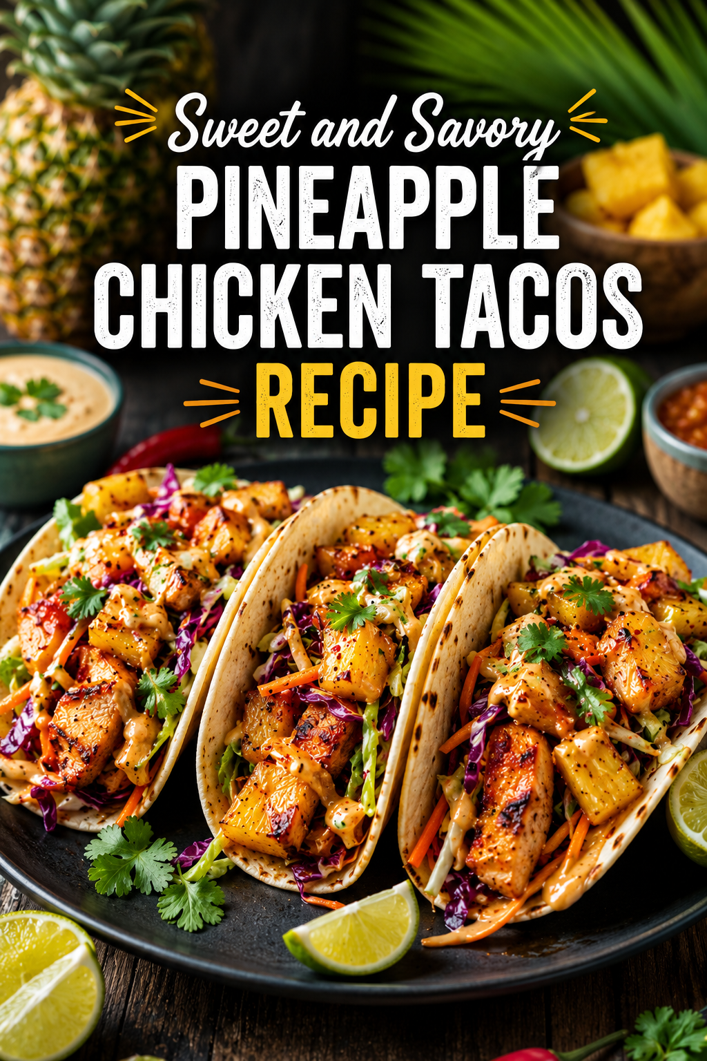 Pineapple Chicken Tacos.
