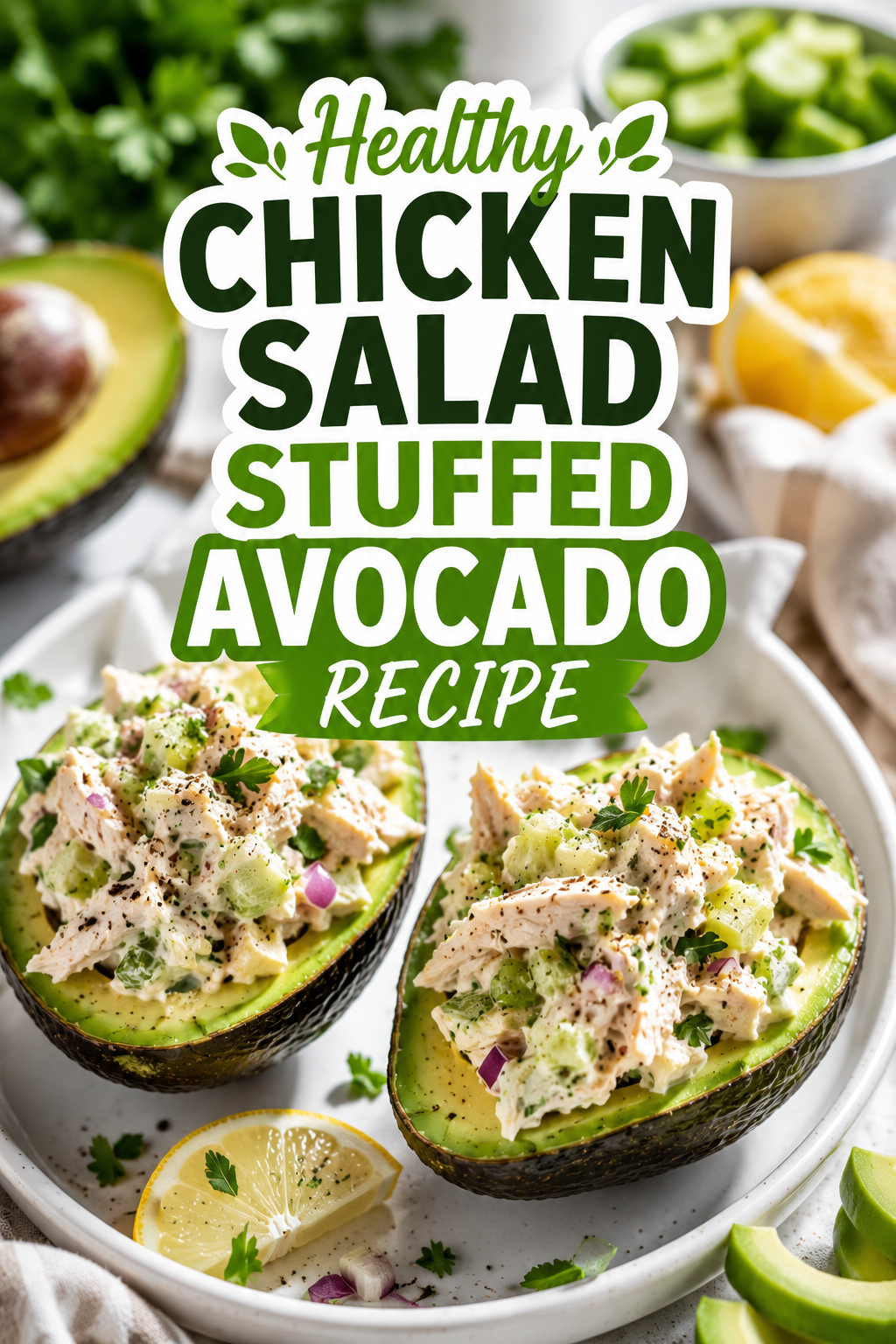 Chicken Salad Stuffed Avocado