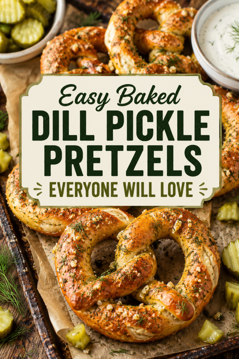 Baked Dill Pickle Pretzels