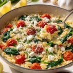 Spinach and Tomato Orzo